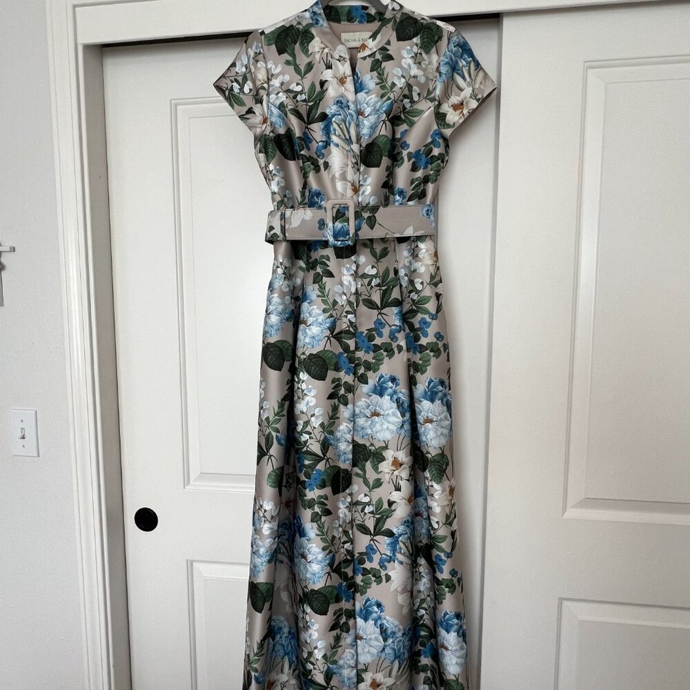 Sachin & Babi Marta Gown Dune & Dusk Floral Size 8- Worn Once, Not altered - Picture 3 of 6